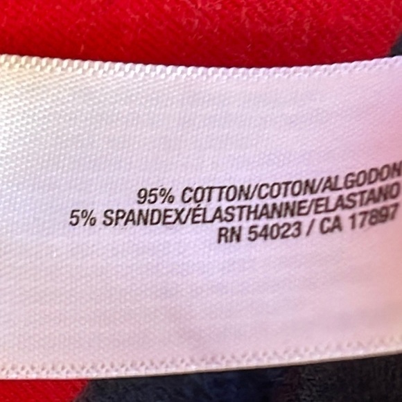 Old Navy BodyCon Red & Navy Striped Cotton Long Sleeve Mini Dress Sz. MD - Picture 5 of 9